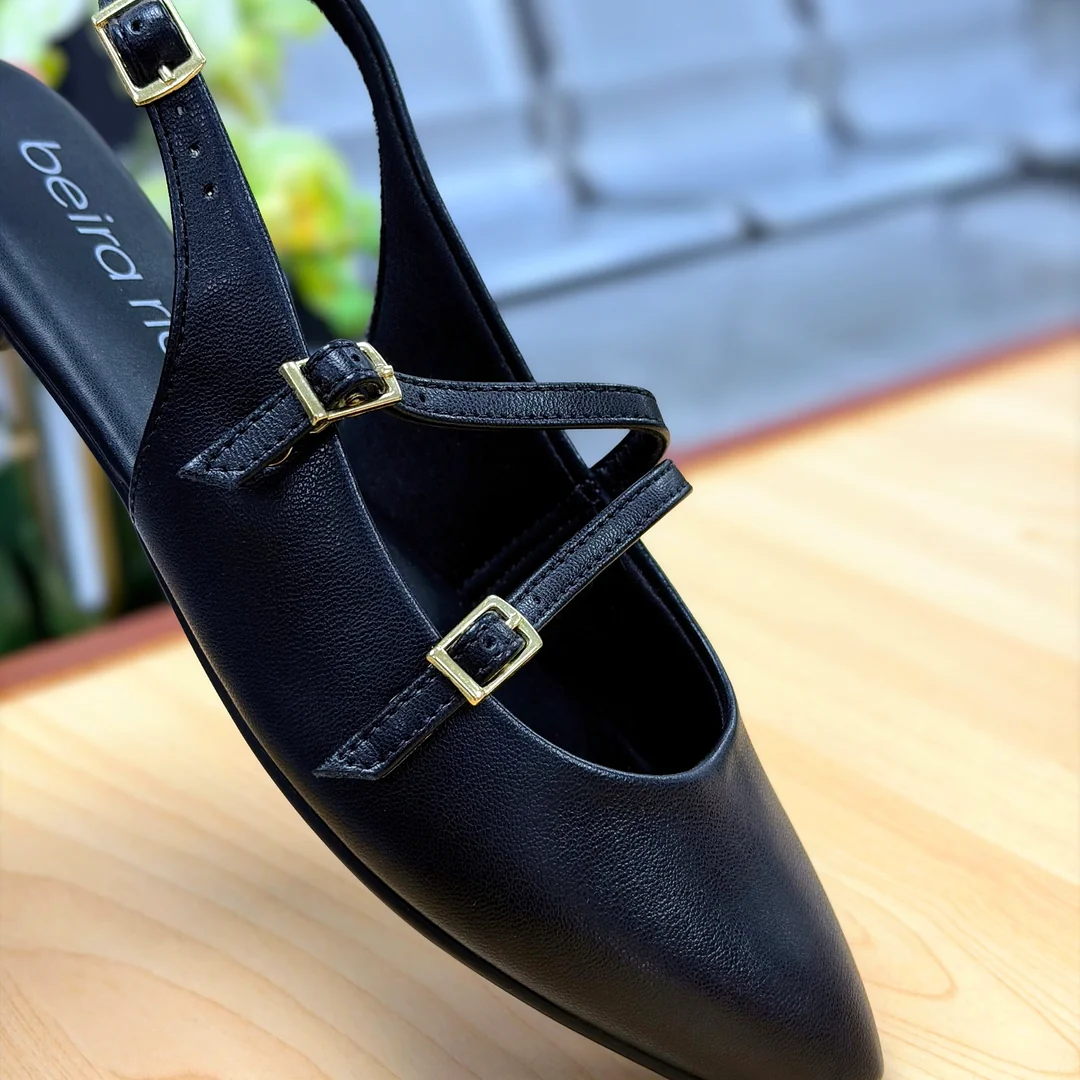 Foto de Zapatos Beira Rio Casual Mujer Destalonado Negro 3