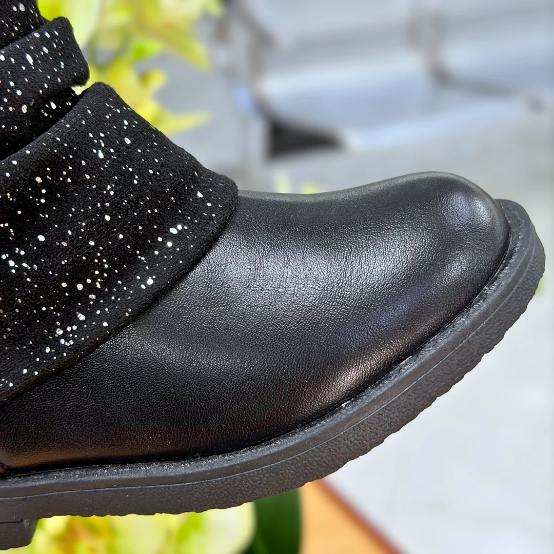 Foto de Botas Gimbo KP101 Junior Negro Con Brillos 2