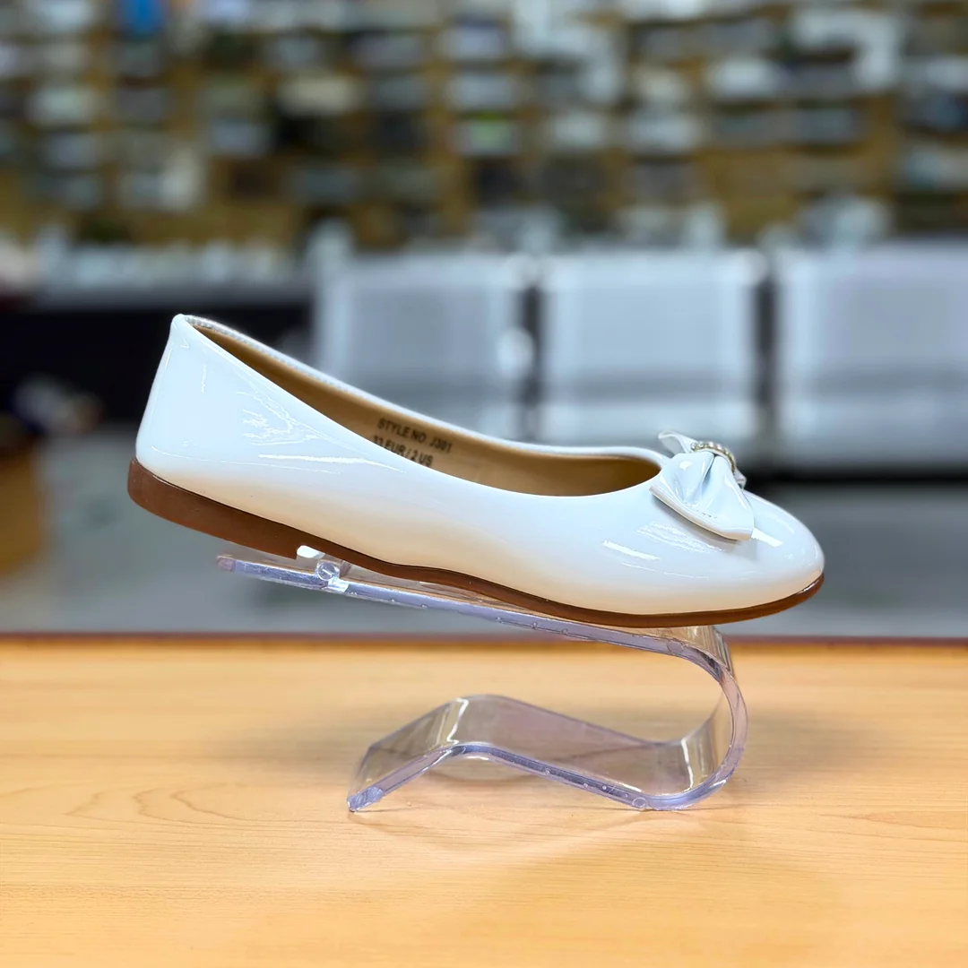 Foto de Zapatillas Gimbo J301 Charol Blanco Juvenil 4