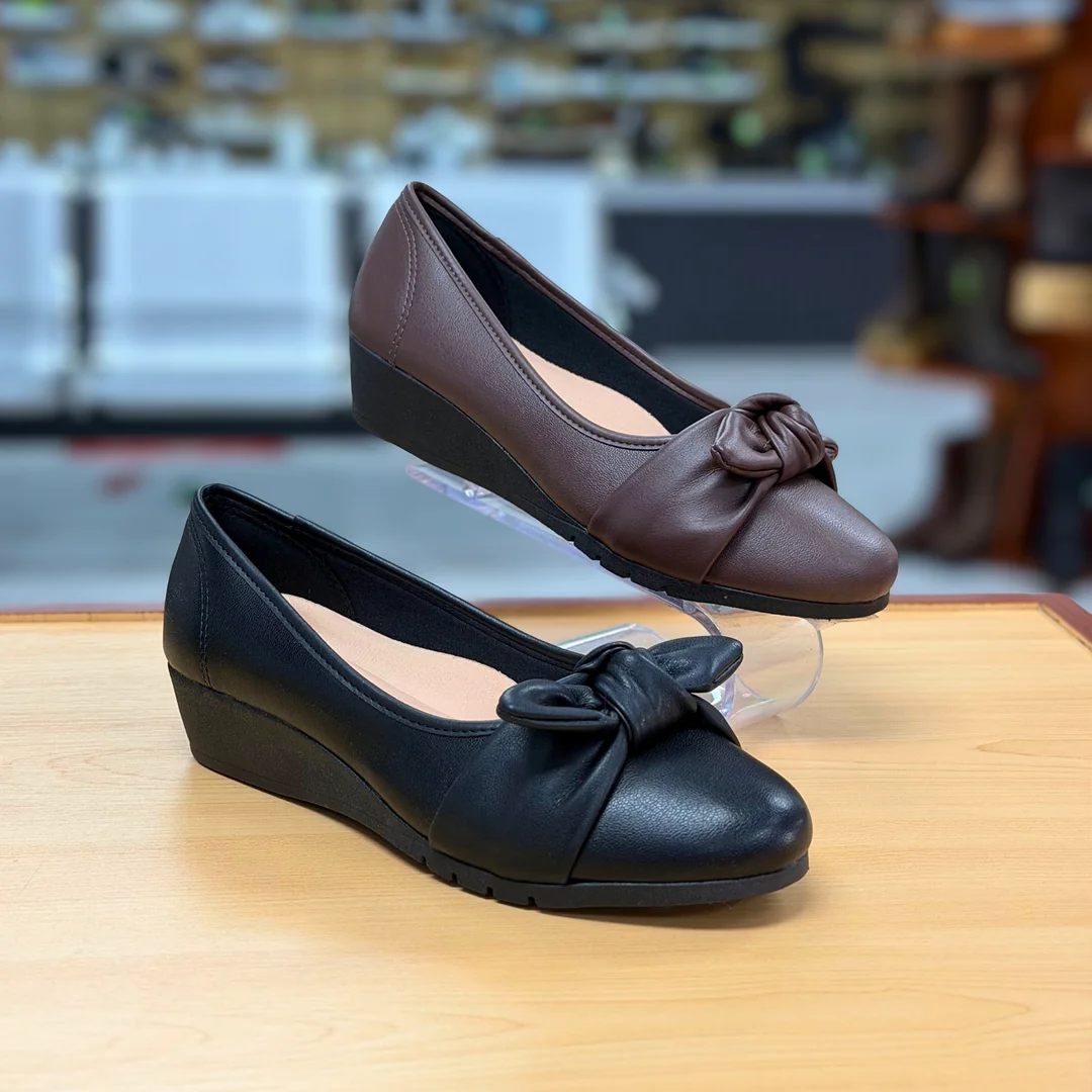 Foto de Zapatos Moleca Con Tacón Bajo Y Nudo Mujer