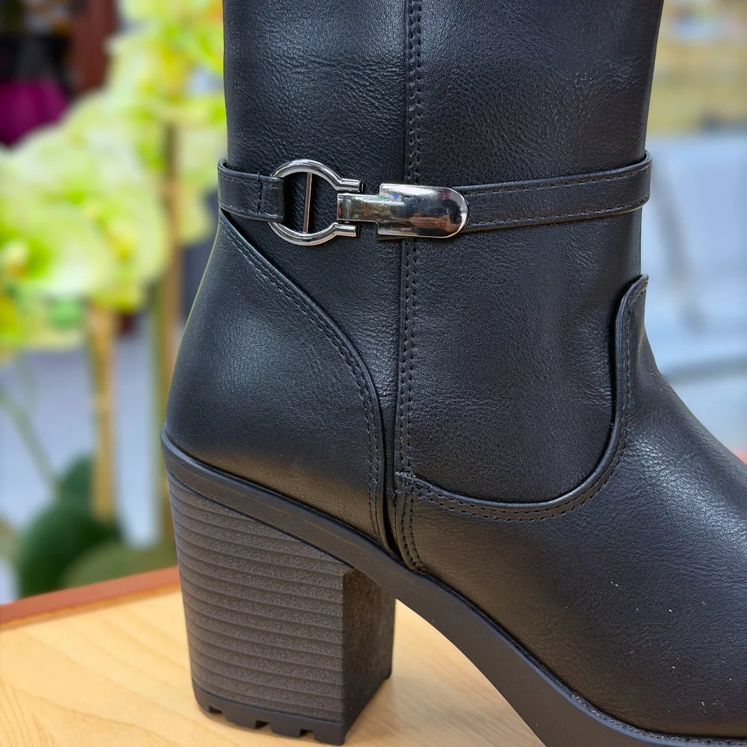 Foto de Botas Dama Silver Soul Zdb62 con Tacón Ancho 2