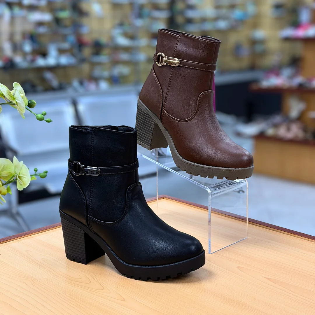 Foto de Botas Dama Silver Soul Zdb62 con Tacón Ancho