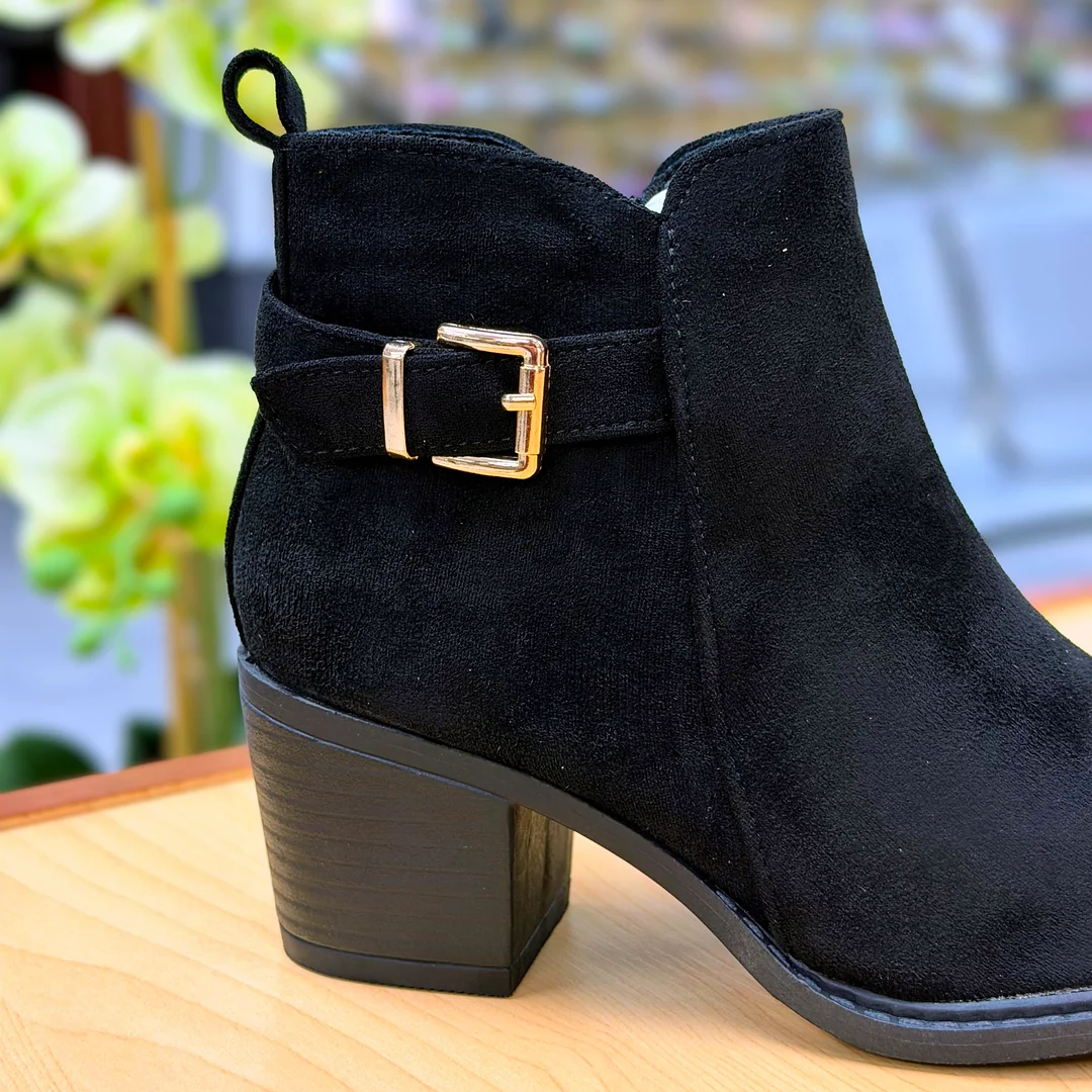 Foto de Botines Twins B1022 Tacón Ancho Para Mujer 2