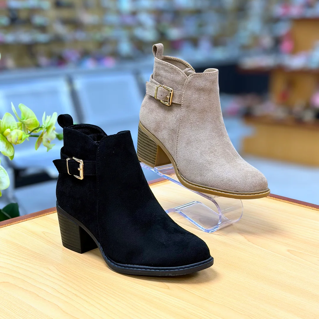 Foto de Botines Twins B1022 Tacón Ancho Para Mujer 1